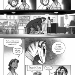 Gillie is surprised by the transcription on her phone, and looks up confused. Idrisah stares at Talita, coming to a sudden realization. Idrisah: …You have species dysmorphia! Talita hunches with a hand on the floor, other hand tightly gripping her arm. She says nothing, her eyes tracing the ceiling of the apartment that's half a meter too low for her to stand up in, full of furniture too small for her body. Idrisah: That’s… pretty common in cross-species adoption cases, isn’t it? Why didn’t you say anything? Talita scowls and looks away, face bristling. Talita: Because it’s stupid and humiliating and has no solution. Gillie: (ASL) Dysmorphia? Do you want to be a human? Talita: That’s—not… Uh. Well... 