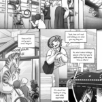 Talita, Gillie, and Idrisah are in the mail room checking their boxes. In the background, an avian checks their mail on a large tiered mailbox structure. In the foreground, Killian uses a step ladder to check his mail box that is out of reach from the ground. Idrisah reacts to the contents of her mail slot with irritation. Idrisah: (ASL) Ugh, of course all the food I bought for Ramadan arrives now. Eid was weeks ago! The three gather their mail and leave. Killian glances at them curious as Talita signs. Talita: (ASL) Have an Eid party again, small. Maybe? They walk down the street towards Talita's apartment. Gillie signs while holding a bag of snacks she got in the mail: yeast curd strips with "real goat flavor." Gillie: (ASL) Yeah, time isn't real and holidays are when you say they are. Idrisah: (ASL) No, what makes holidays special is the fact you're celebrating at the same time as others! It's about that feeling of unity, even while separated! They reach Talita's door and she unlocks it with the keypad.