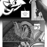 Talita stands on the edge of the dollhouse cutaway, looking incredulously at the enormous luminous Bip avatar. It leans over, considering her with a hand on its chin. Bip: Isn't the water pressure down here deadly? SFX: ping! Talita's eyes open. She is lying disoriented in her bed on Dirtball, awakened by a chime from her tablet on the bedside dresser. Spread over the top of her usual comforter is the antler velvet blanket from the Runaway. She blearily tugs on her reading glasses and picks up her tablet to squint at the source of the notification.