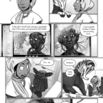 Ranni: I noticed this convoy has a vessel marked as a passenger ship? But we don't have any personnel scheduled to leave until the 21st. Talita and Idrisah look at each other, wide-eyed. Ranni: I also don't recall Ixion owning a passenger ship of this class, just ground to orbit boats. I just wanted to check if there was an entry error. Idrisah glances down at Cheewut, who stares at her with expectant curiosity. Idrisah: It’s… uh… Talita barges into the cubicle, making Idrisah flinch. Talita: Hi Ranni! Talita here! I can explain!